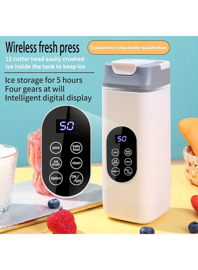 Black Portable Personal Blender USB Rechargeable 22001 RPM Smoothie Maker - Image 1